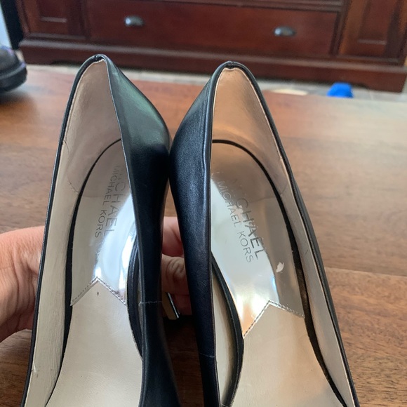 Michael Kors black stilettos metal heel size 7 - Picture 4 of 6